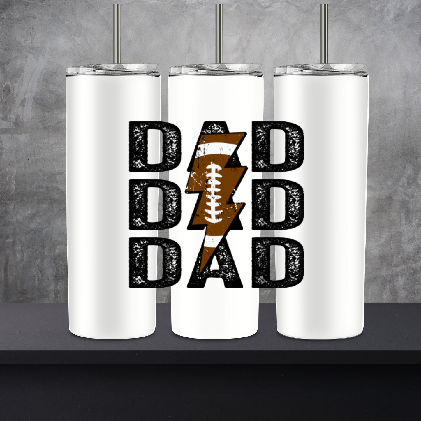 Game Day Dad” Tumbler (uvdtf )