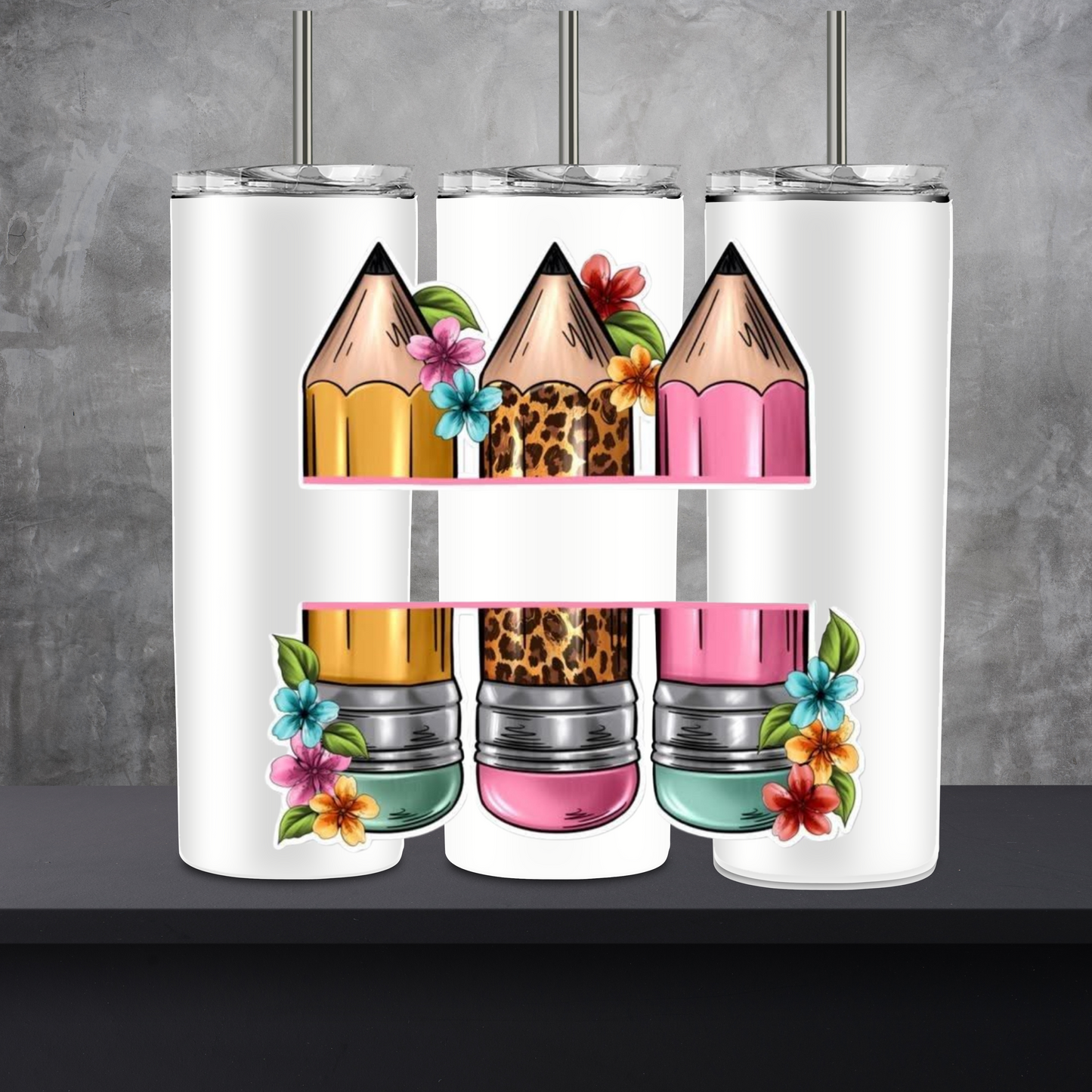 Teacher Pencil Tumbler