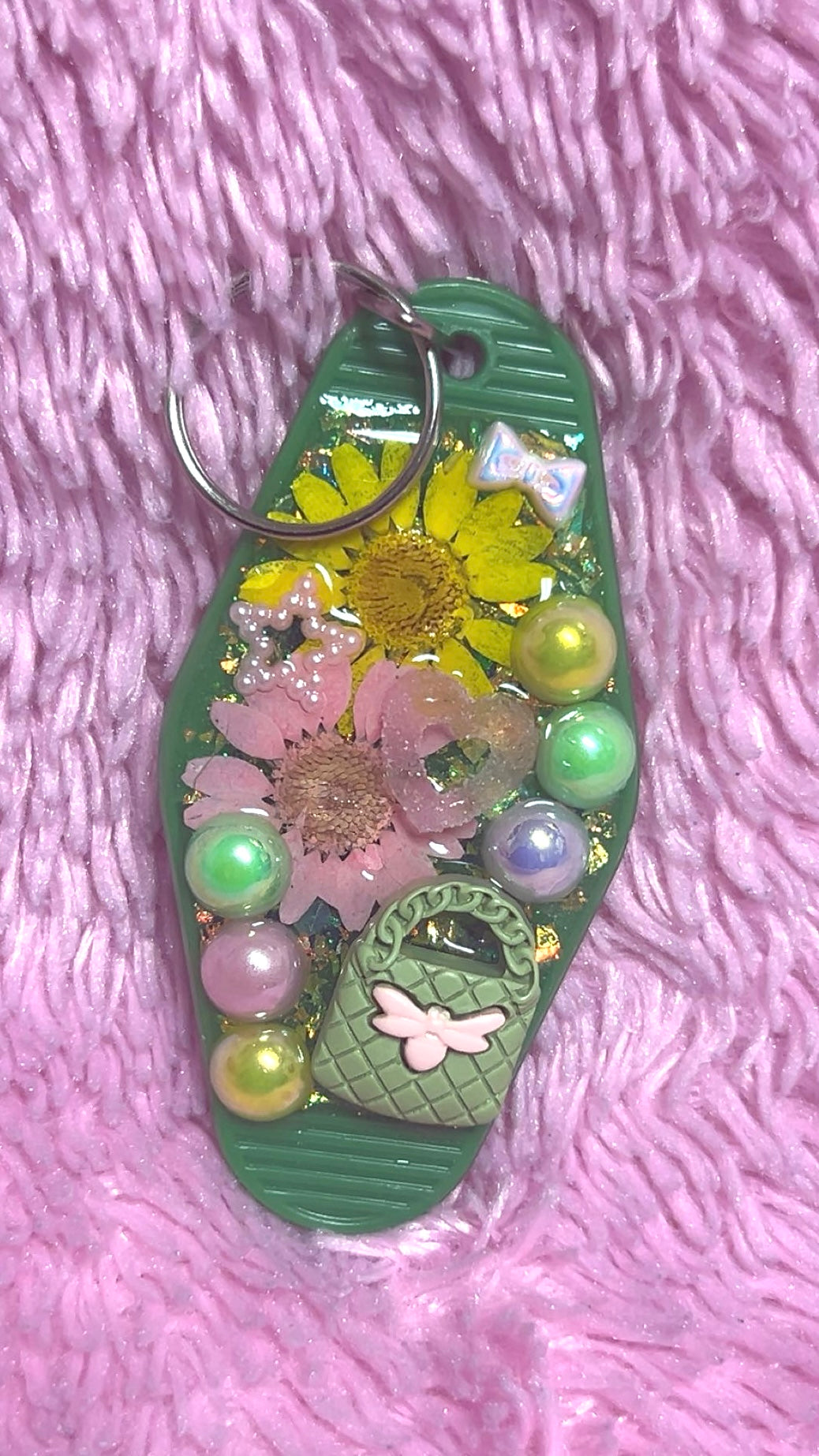 Sunflower Junk Keychain