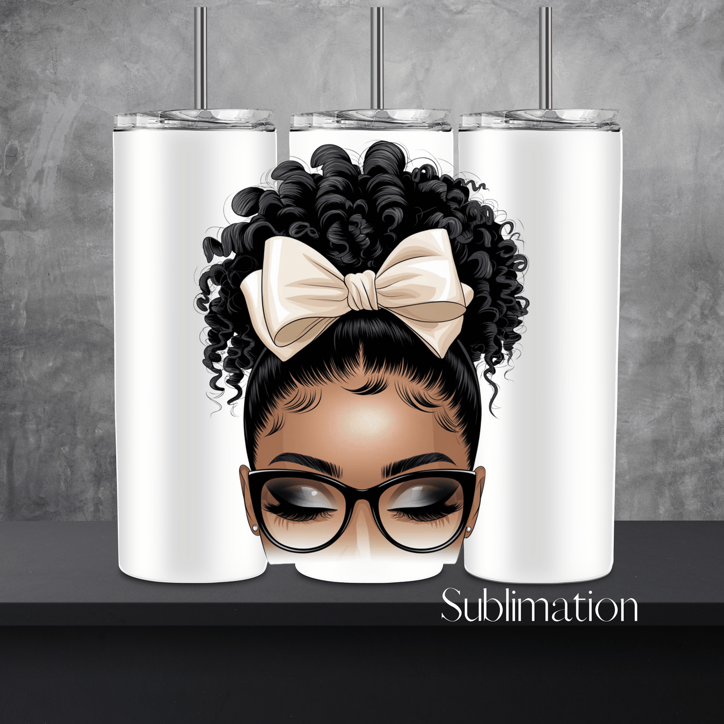 Boss Bun Energy - 20oz Skinny Sublimation Tumbler