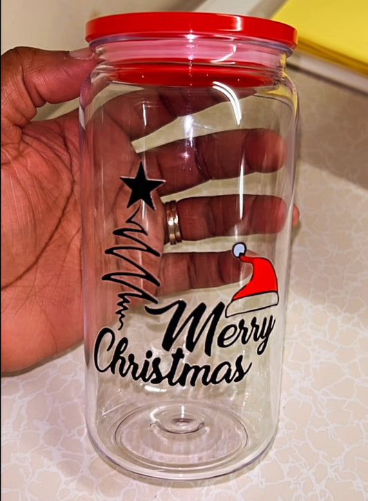 Merry Christmas Plastic Cup