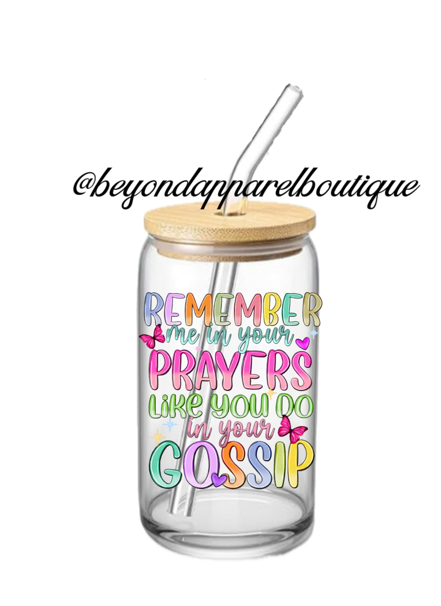 Remember Me 16oz Glass Cup