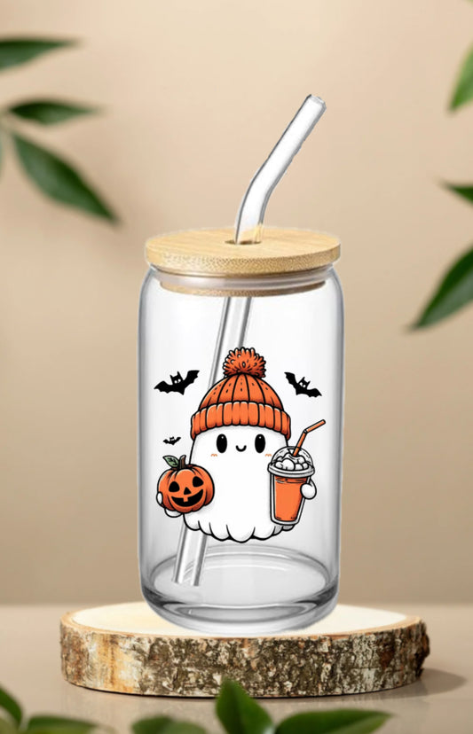 Ghost! 16oz Glass Cup