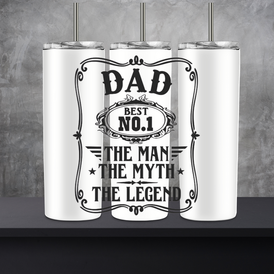 No.1 Dad Tumbler (sublimation)