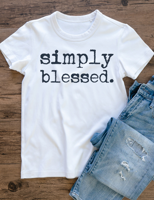 Simply Blessed. Tee